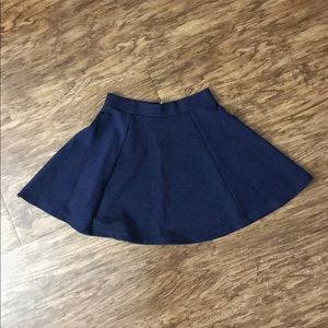 Navy blue circle skirt